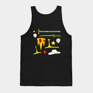 Adventure time miscelleneous object pattern Tank Top